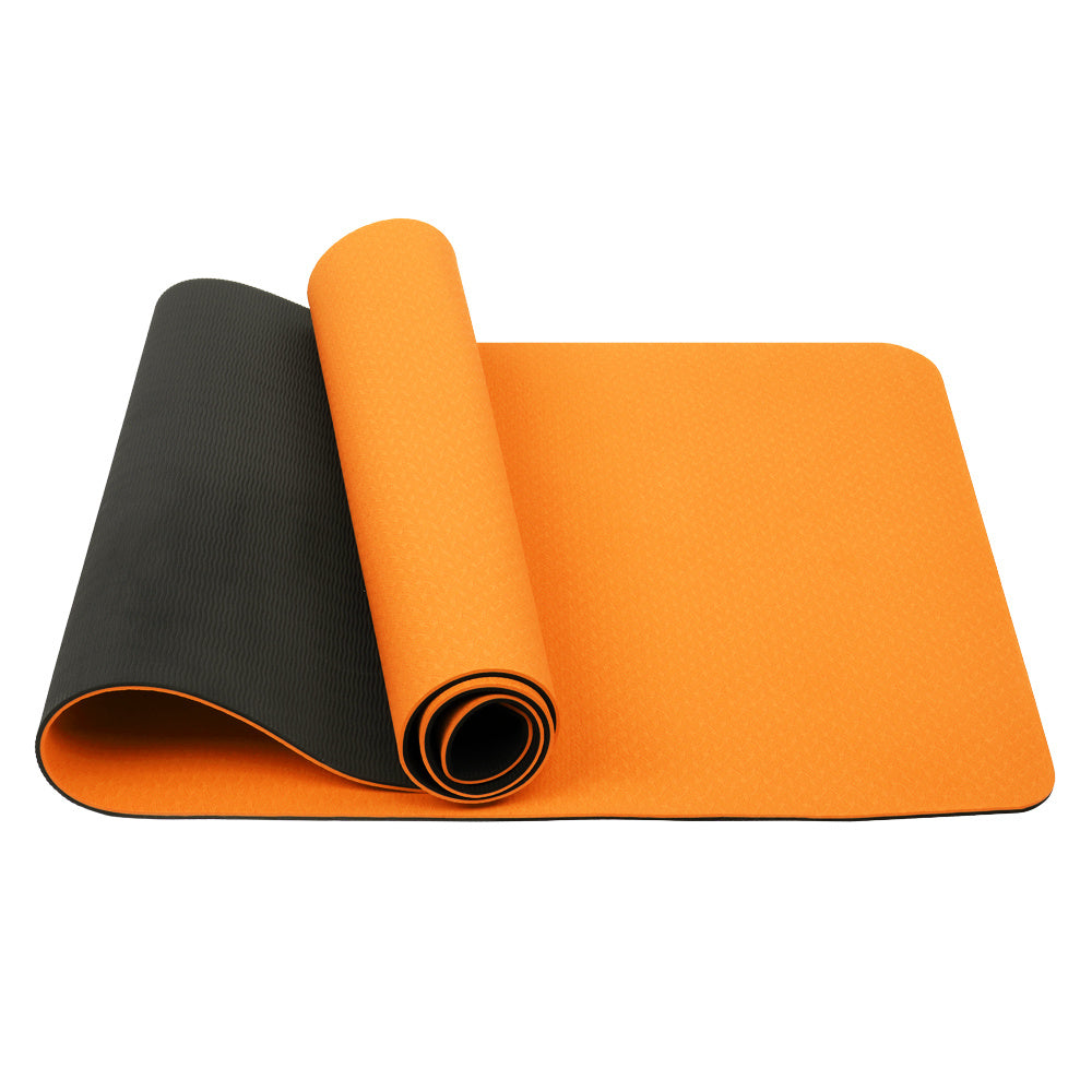 Yoga Mat Classic 1/4 Inch Thick Pro Yoga Mat Eco Friendly Non Slip Fitness Exercise Mat with Carrying Strap-Workout Mat for Yoga, Pilates and Floor Exercises