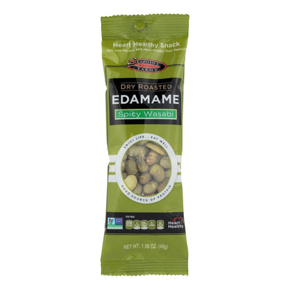Seapoint Farms Edamame - Dry Roasted - Spicy Wasabi - 1.58 oz - Case of 12