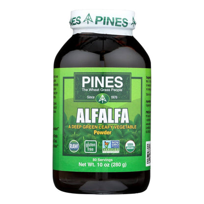 Pines International Alfalfa - Organic - Powder - 10 oz