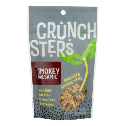 Crunchsters - Sprouted Protein Snack - Smokey Balsamic - Case of 6 - 4 oz.