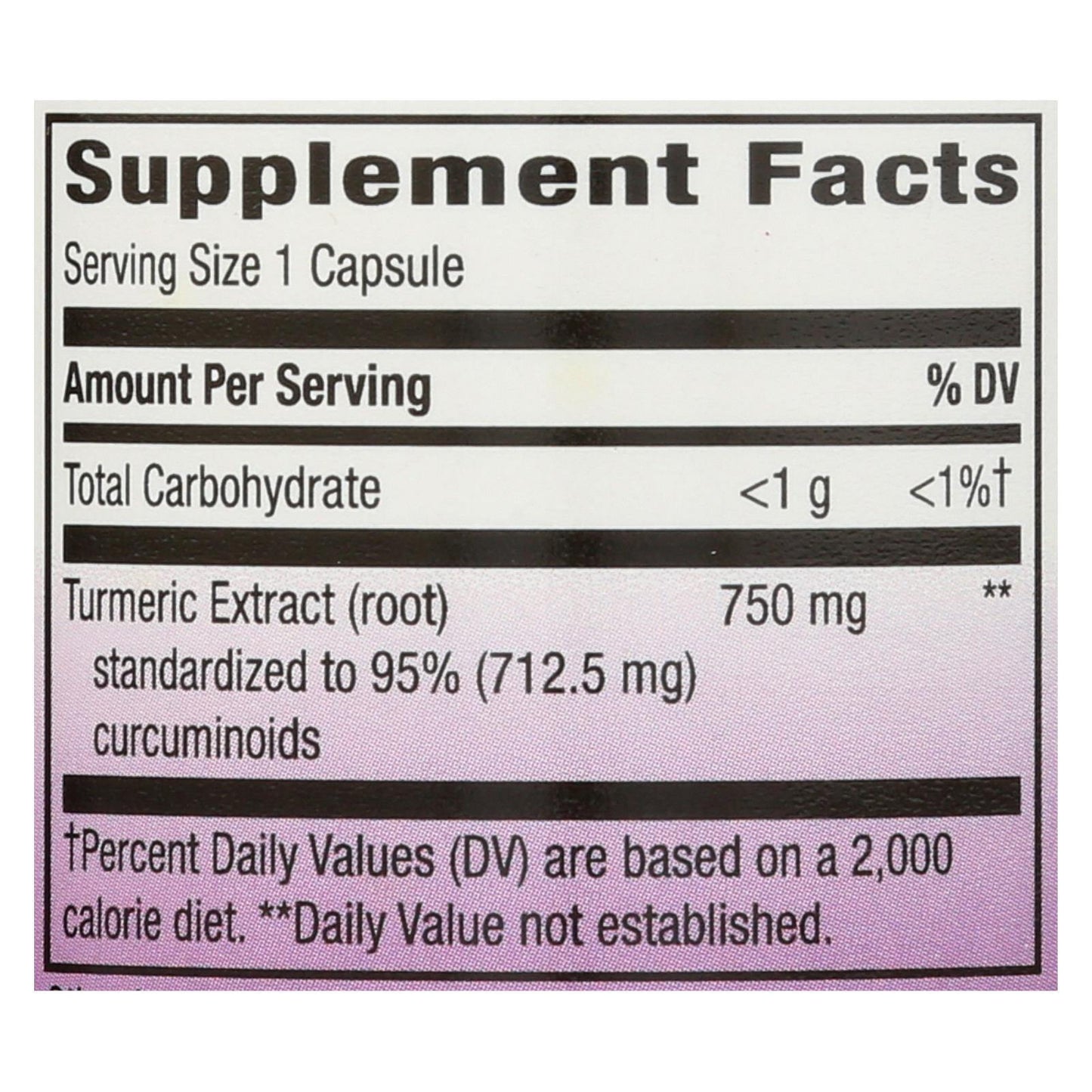 Nature's Way Turmeric - Maximum Potency - 750 mg - 60 Vegetarian Capsules