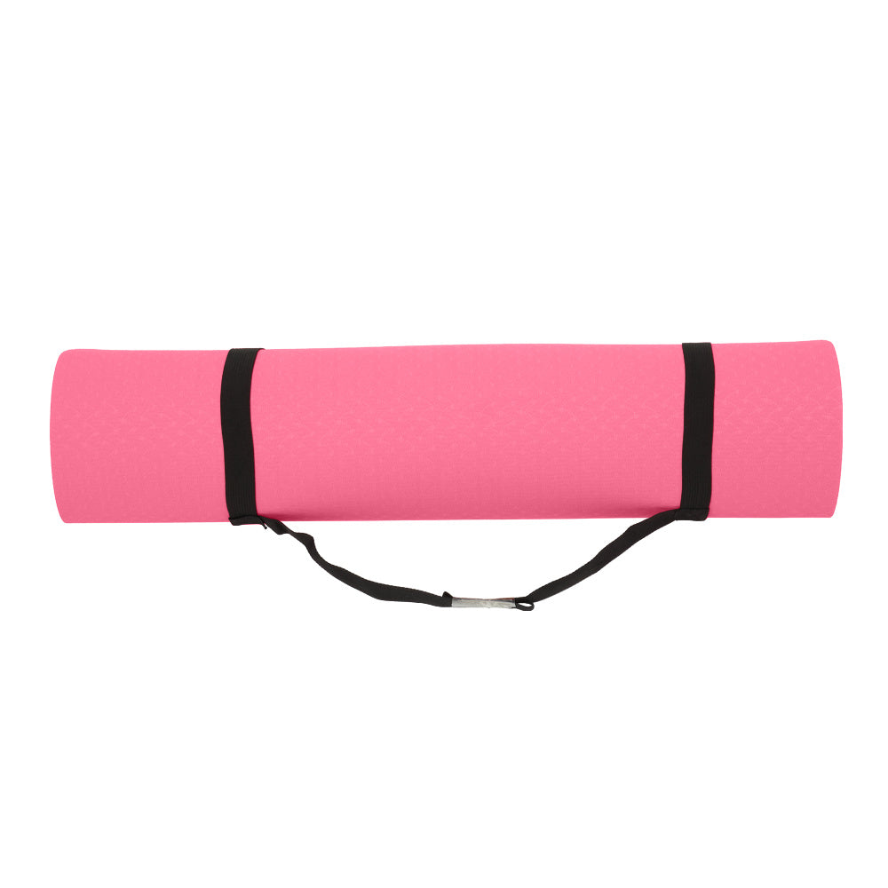 Yoga Mat Classic 1/4 Inch Thick Pro Yoga Mat Eco Friendly Non Slip Fitness Exercise Mat with Carrying Strap-Workout Mat for Yoga, Pilates and Floor Exercises