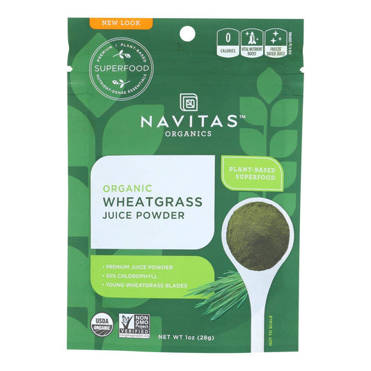 Navitas Naturals Wheat Grass Powder - Organic - 1 oz - case of 6