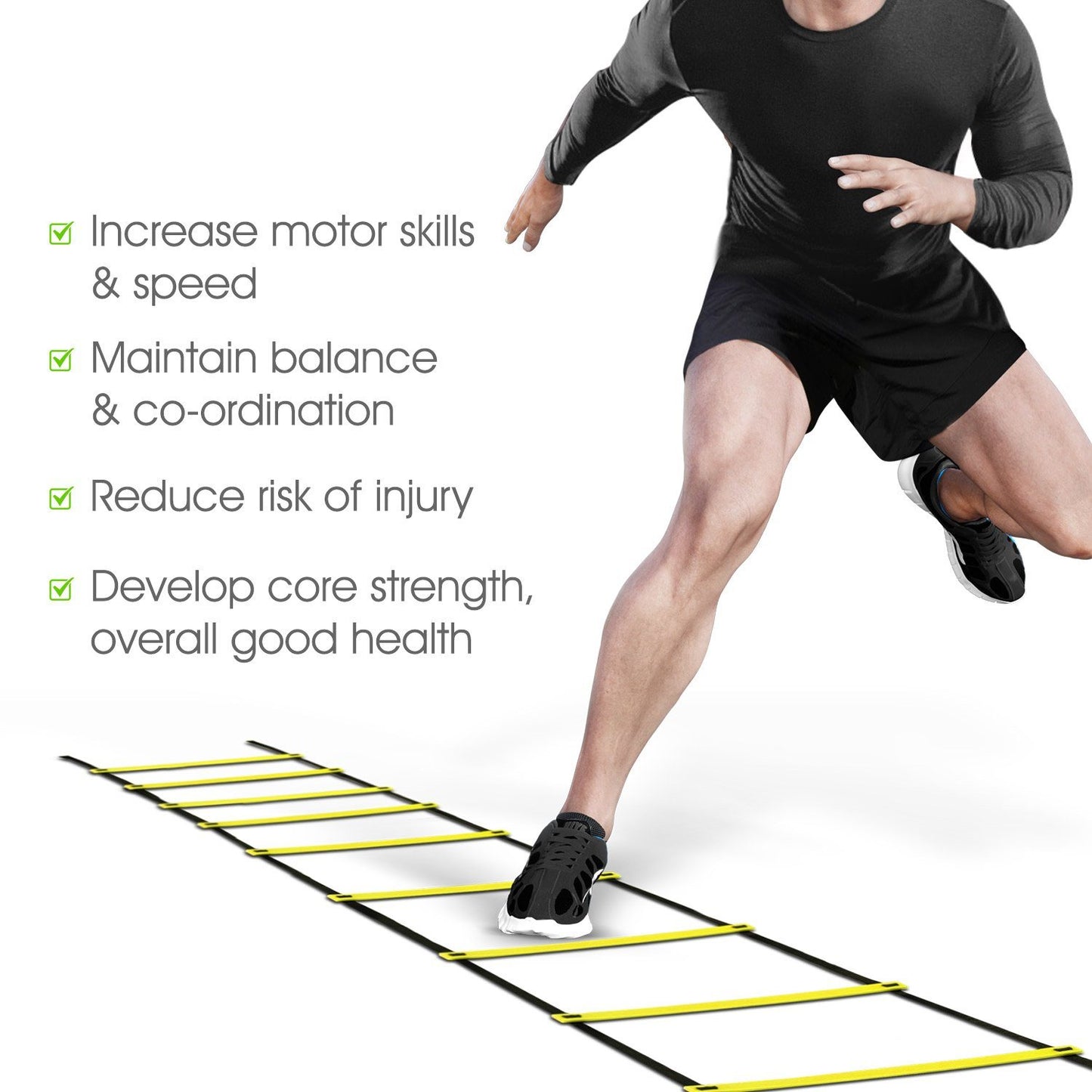 Speed Training Agility Ladder Exercise Ladders for Soccer Football Boxing Footwork Sports Speed Agility Training