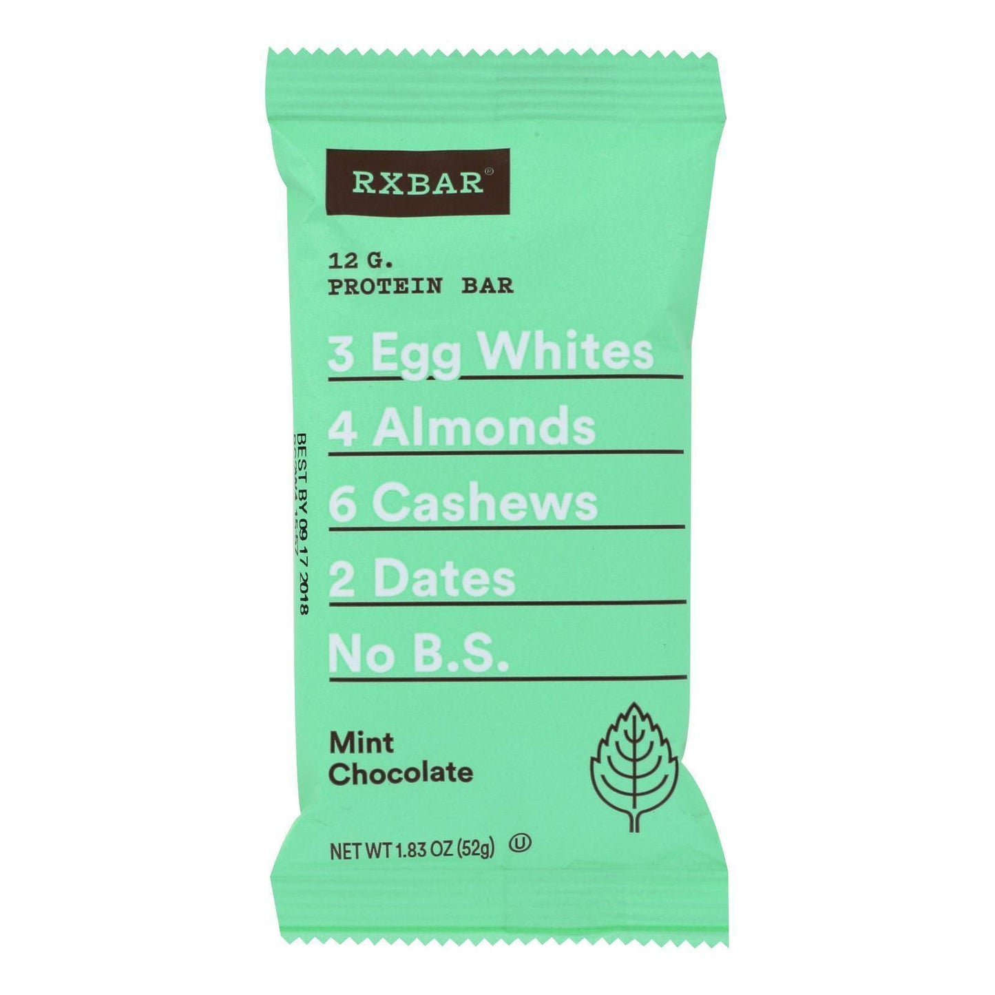 RxBar - Protein Bar - Mint Chocolate - Case of 12 - 1.83 oz.