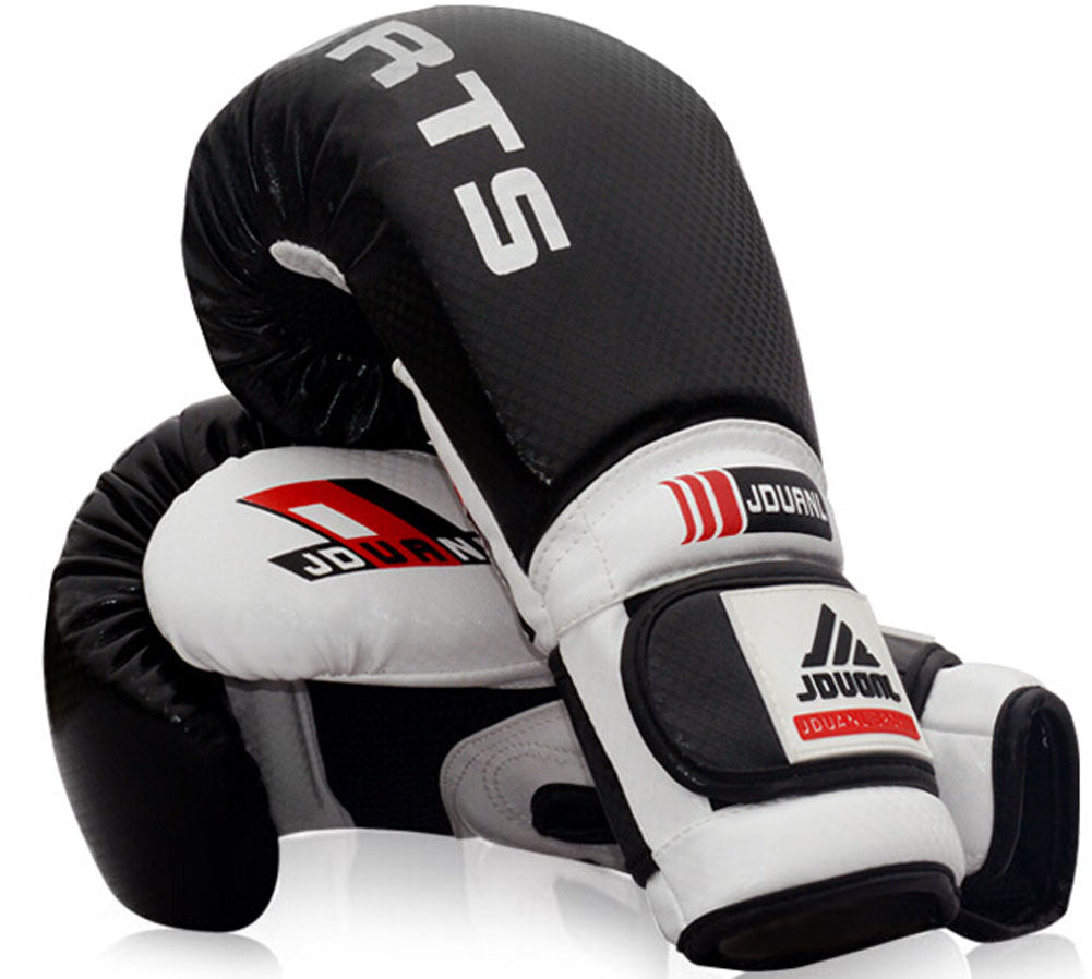 Professional Men Women Boxing Martial Arts Training Gloves BLACK, 10 Ounce