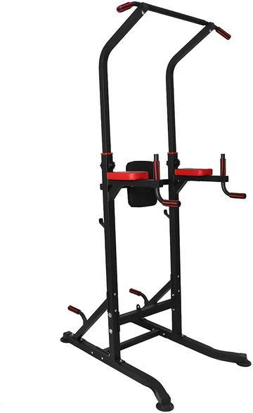 Power Tower Multi-Functional Pull Up Bar Dip Station Push Up Workout Exercise Equipment Height Adjustable Heavy Duty Strength Training Stand