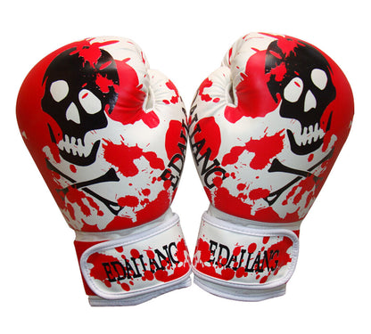 RED Fashion Style Training Gloves Universal Adult Boxing Gloves, 10 Ounce