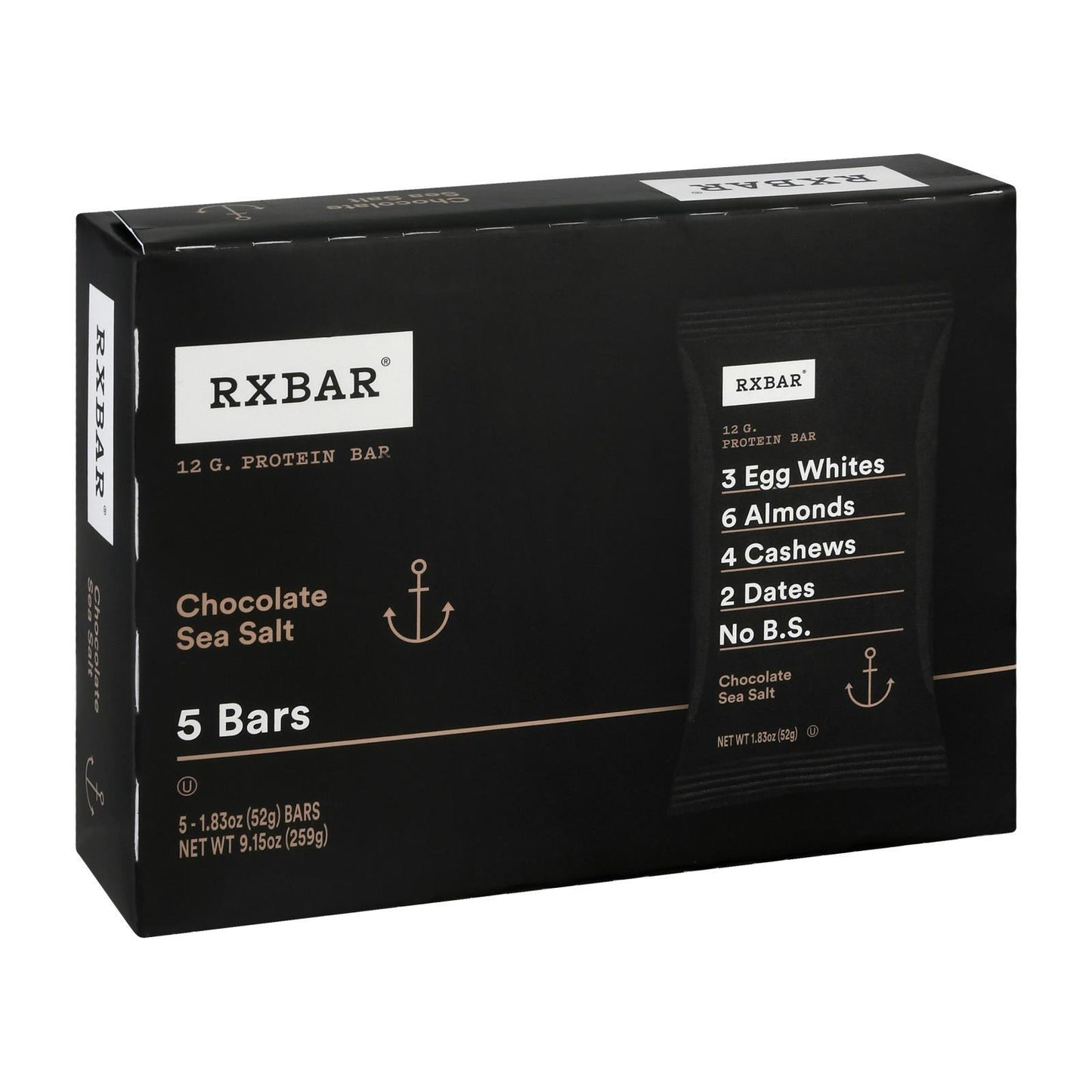 Rxbar - Protein Bar Chocolate Sea Salt - Case of 6 - 5/1.83OZ