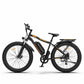 AOSTIRMOTOR 26" 750W Electric Bike Fat Tire P7 48V 13AH Removable Lithium Battery for Adults with Detachable Rear Rack Fender RT