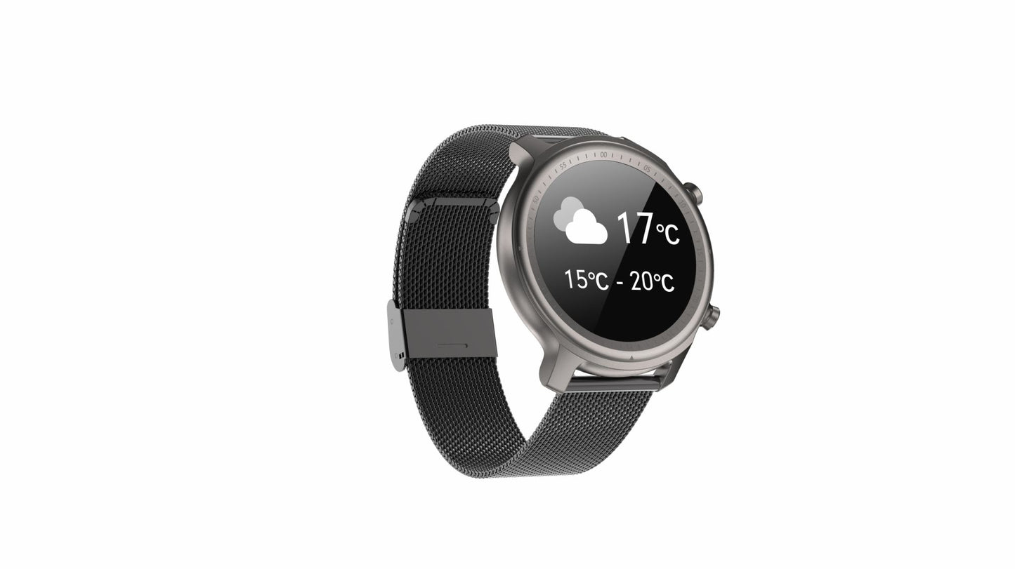 Round screen smart watch Bluetooth call custom dial heart rate blood pressure sleep multi-sports message reminder smart bracelet