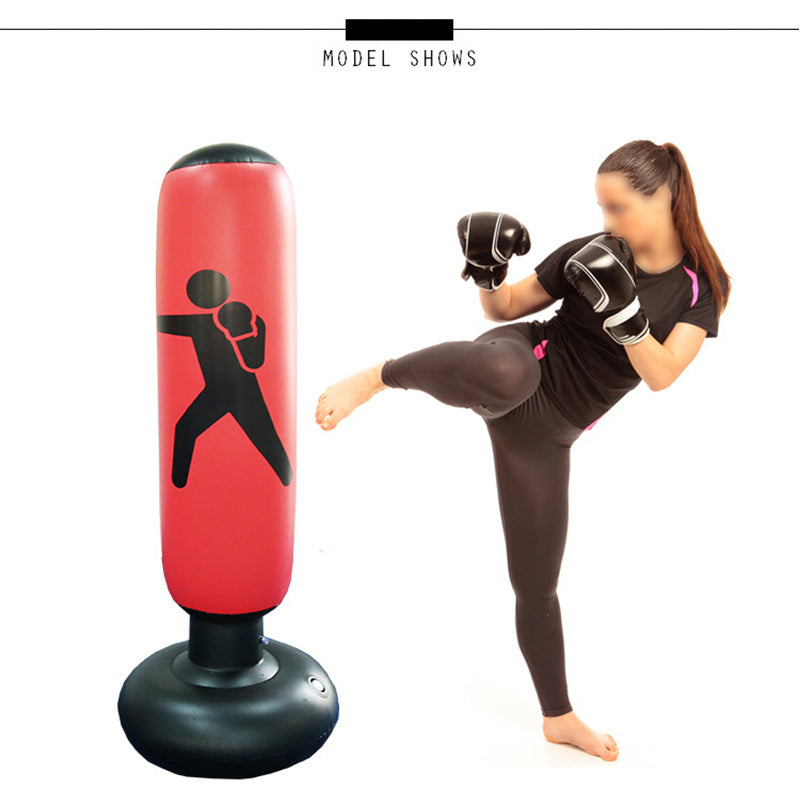 Free Standing Inflatable Punching Bag, Adults Teenage Fitness Sport Stress Relief Boxing Target, Heavy Training Bag