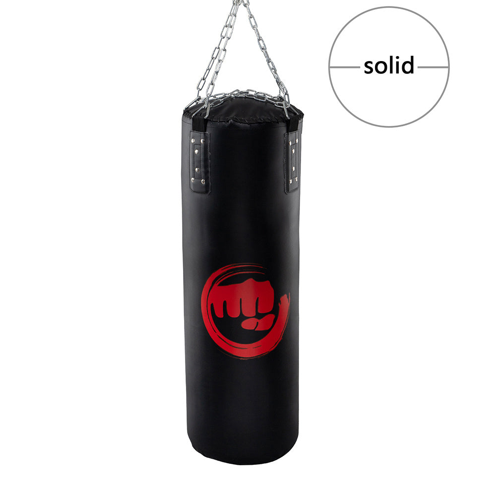 PVC Punching Bag Filled Set , Boxing Hanging Heavy Bag for Kickboxing Fitness Training Muay Thai MMA, Martial Arts, Home Gym XH