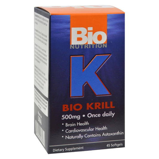 Bio Nutrition - Bio Krill 500mg - 45 softgels