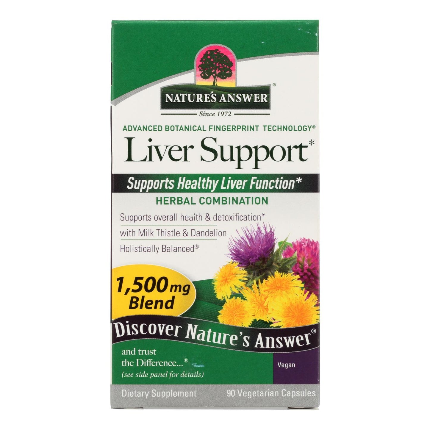 Nature's Answer - Liver Support - 90 Vegetarian Capsules