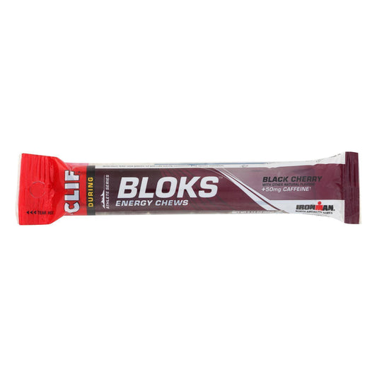 Clif Bar Clif Shot Bloks - Organic Black Cherry - Case of 18 - 2.1 oz