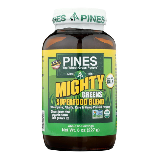 Pines International Mighty Greens Superfood Blend Powder - Organic - 8 oz