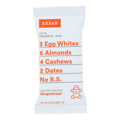 RxBar - Protein Bar - Gingerbread - Case of 12 - 1.83 oz.